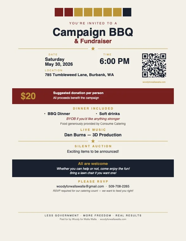 BBQ Event Flyer