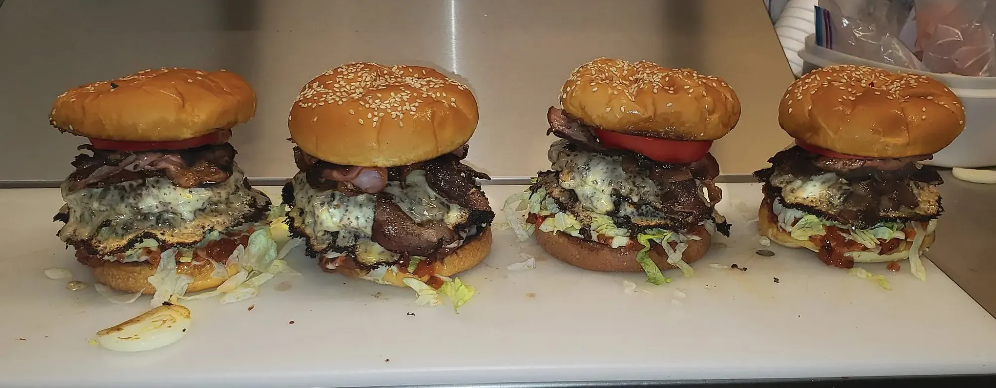 Burgers at Prescott Tuxedo Bar and Grill
